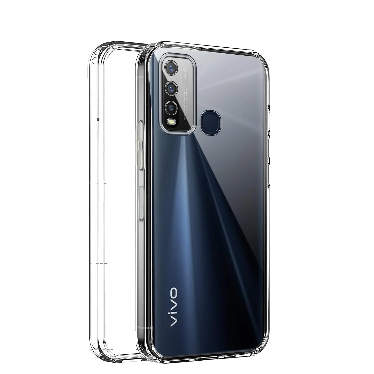Vivo Y30/Y50 (Lifetime Anti-Yellow Clear Back Cover)