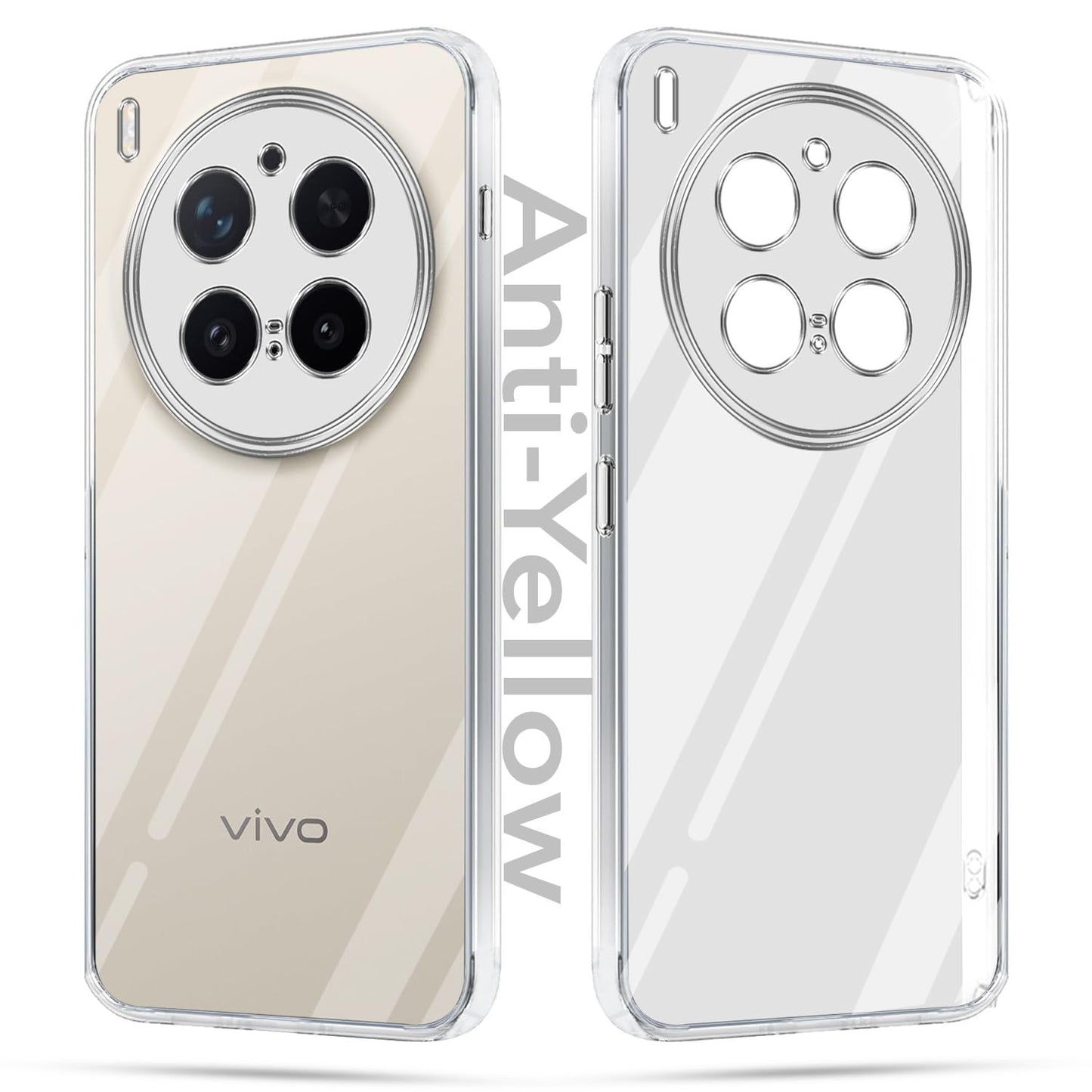 Vivo X300 Pro 5G (Lifetime Anti-Yellow Clear Back Cover)