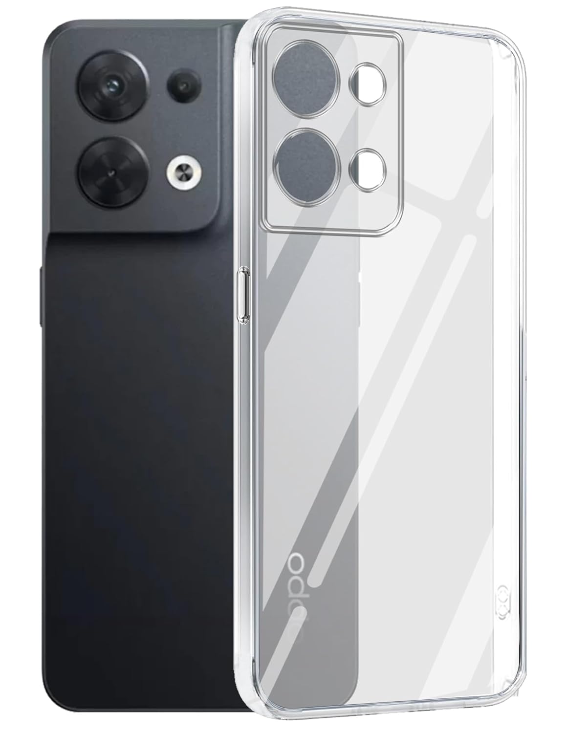 Oppo Reno 8 5G  (Lifetime Anti-Yellow Clear Back Cover)
