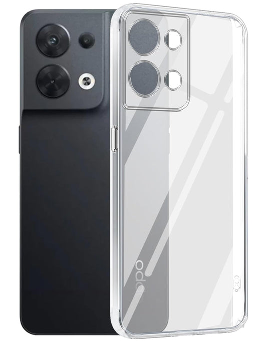 Oppo Reno 8 5G  (Lifetime Anti-Yellow Clear Back Cover)
