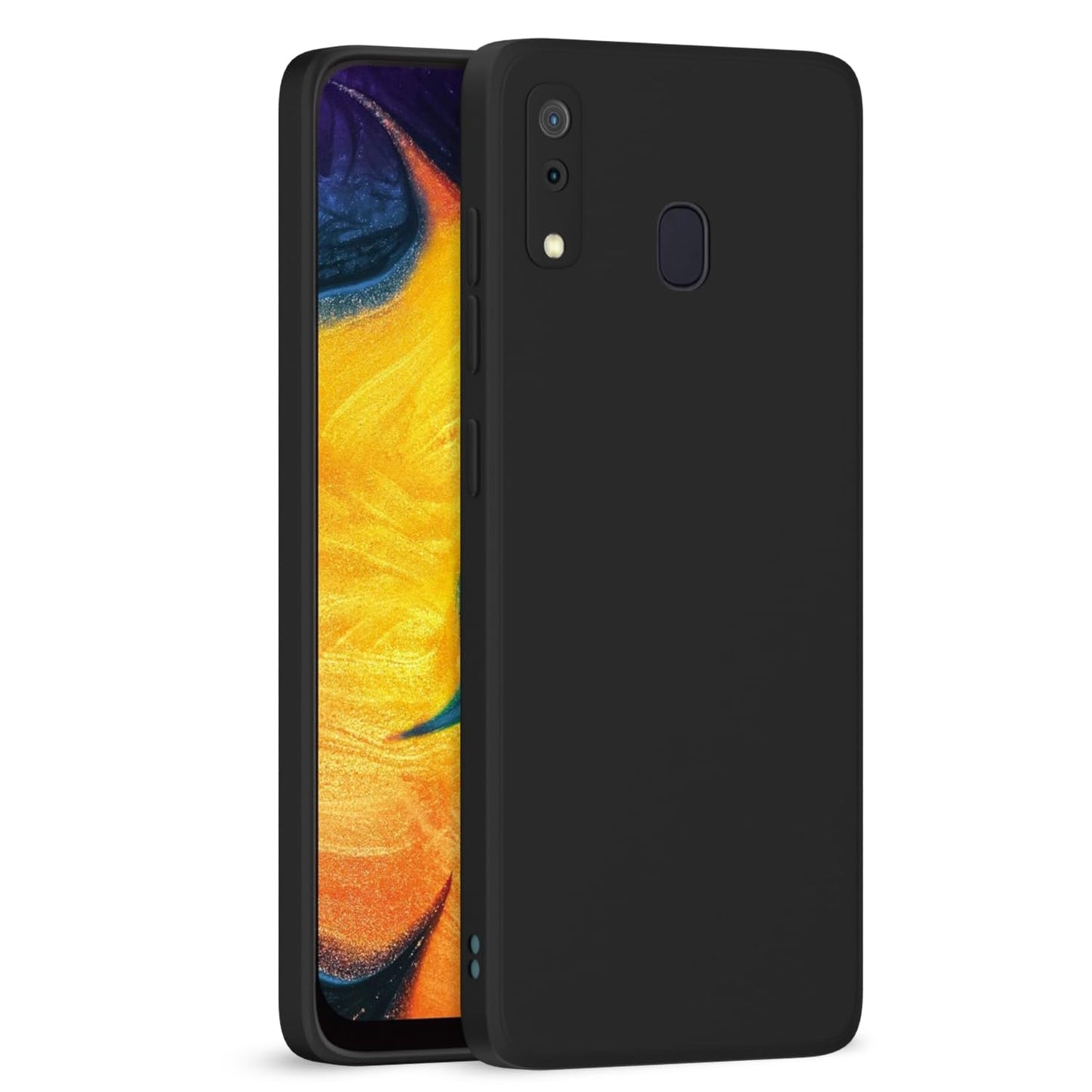 Samsung A20/M10s (Black Silicone Cover)