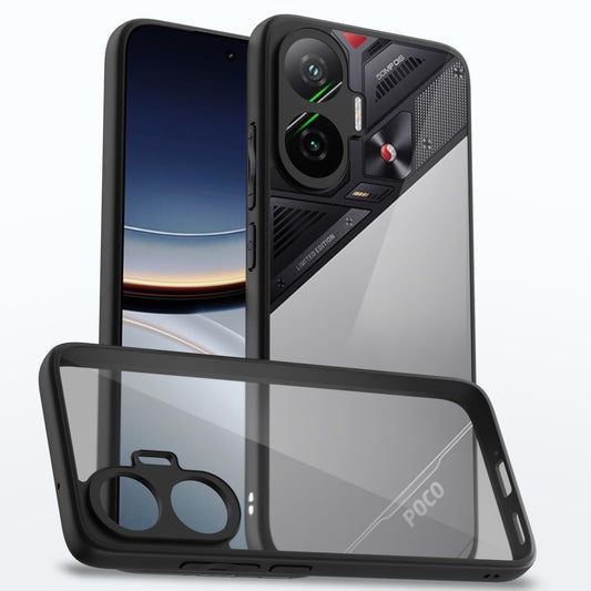 Poco F7 5G Back Cover (Black Bumper)