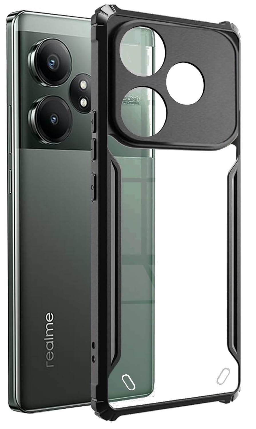 Realme GT 6 Back Cover (Black Bumper)