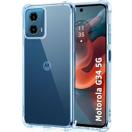 Moto G34 5G Back Cover (Transparent)