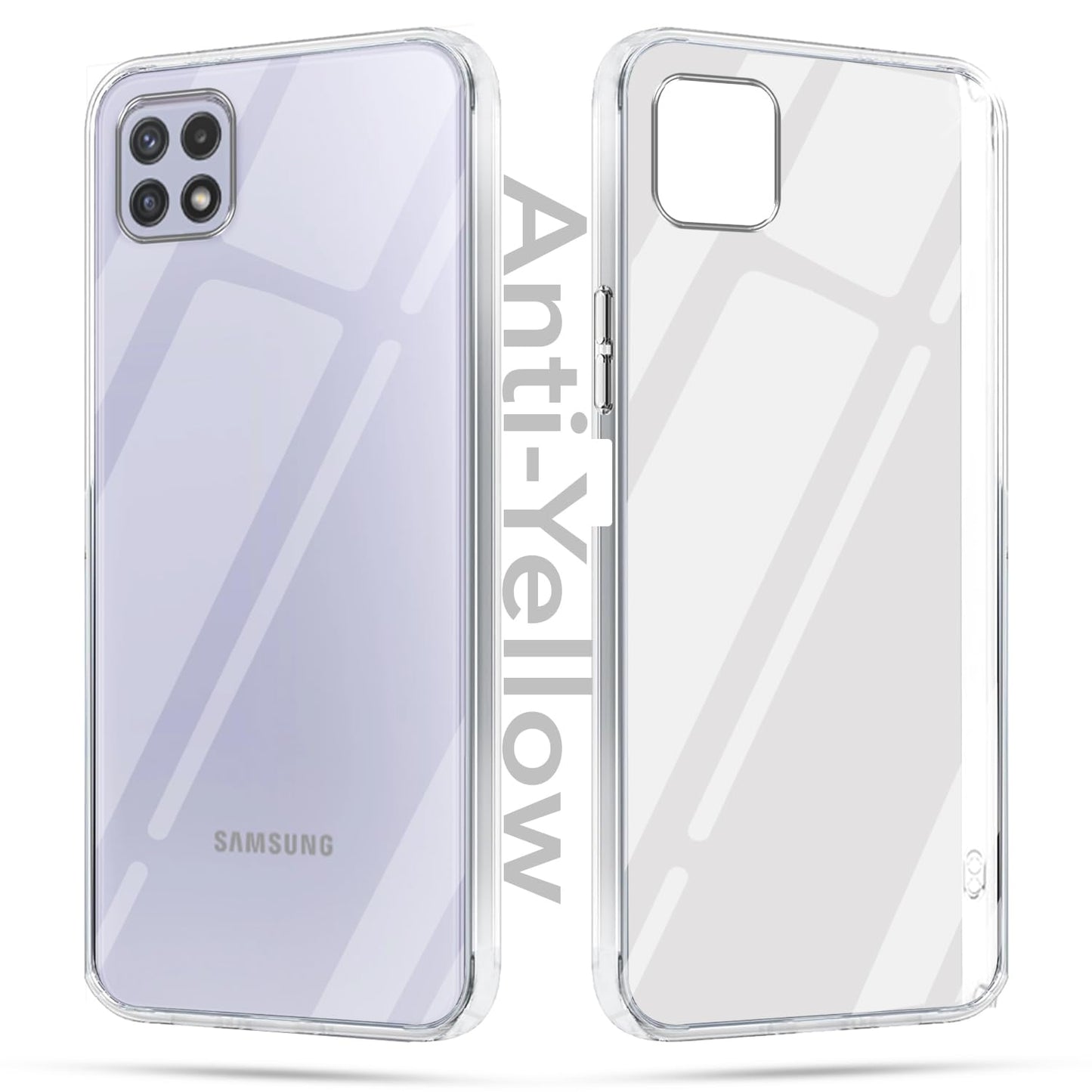 Samsung A22 5G (Lifetime Anti-Yellow Clear Back Cover)