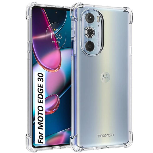 Moto Edge 30 Back Cover (Transparent)