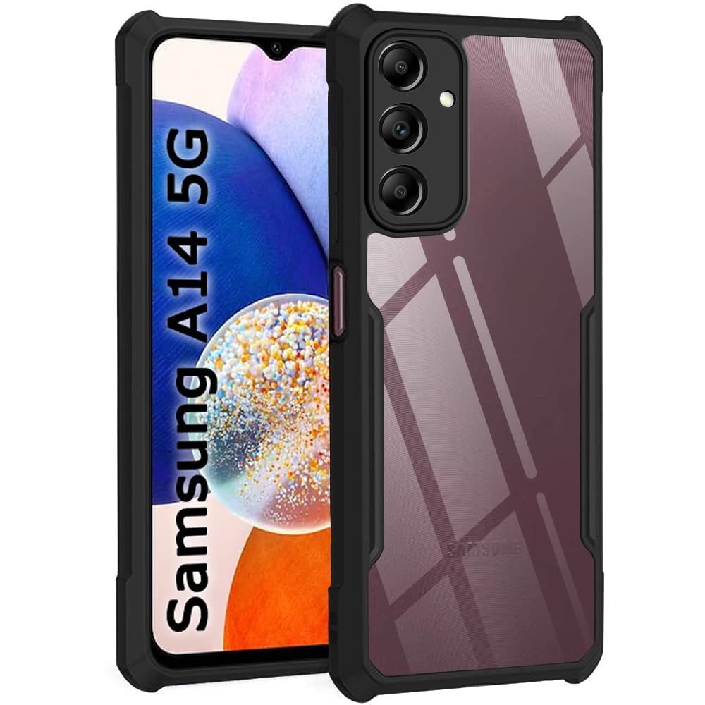 Samsung A14 5G Back Cover (Black Bumper)