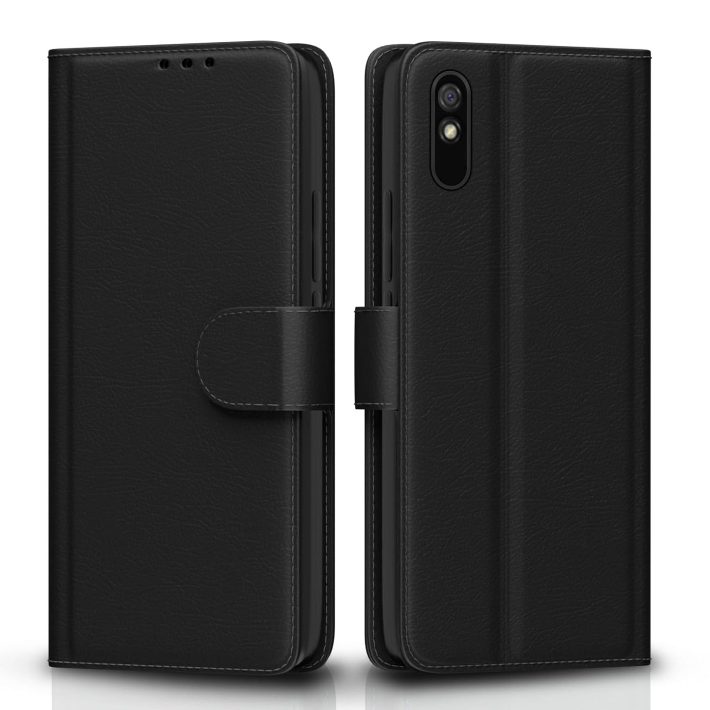 Redmi 9A/ 9i Flip Case Cover ( Black )