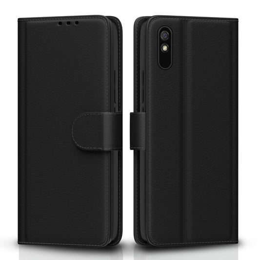Redmi 9A/ 9i Flip Case Cover ( Black )