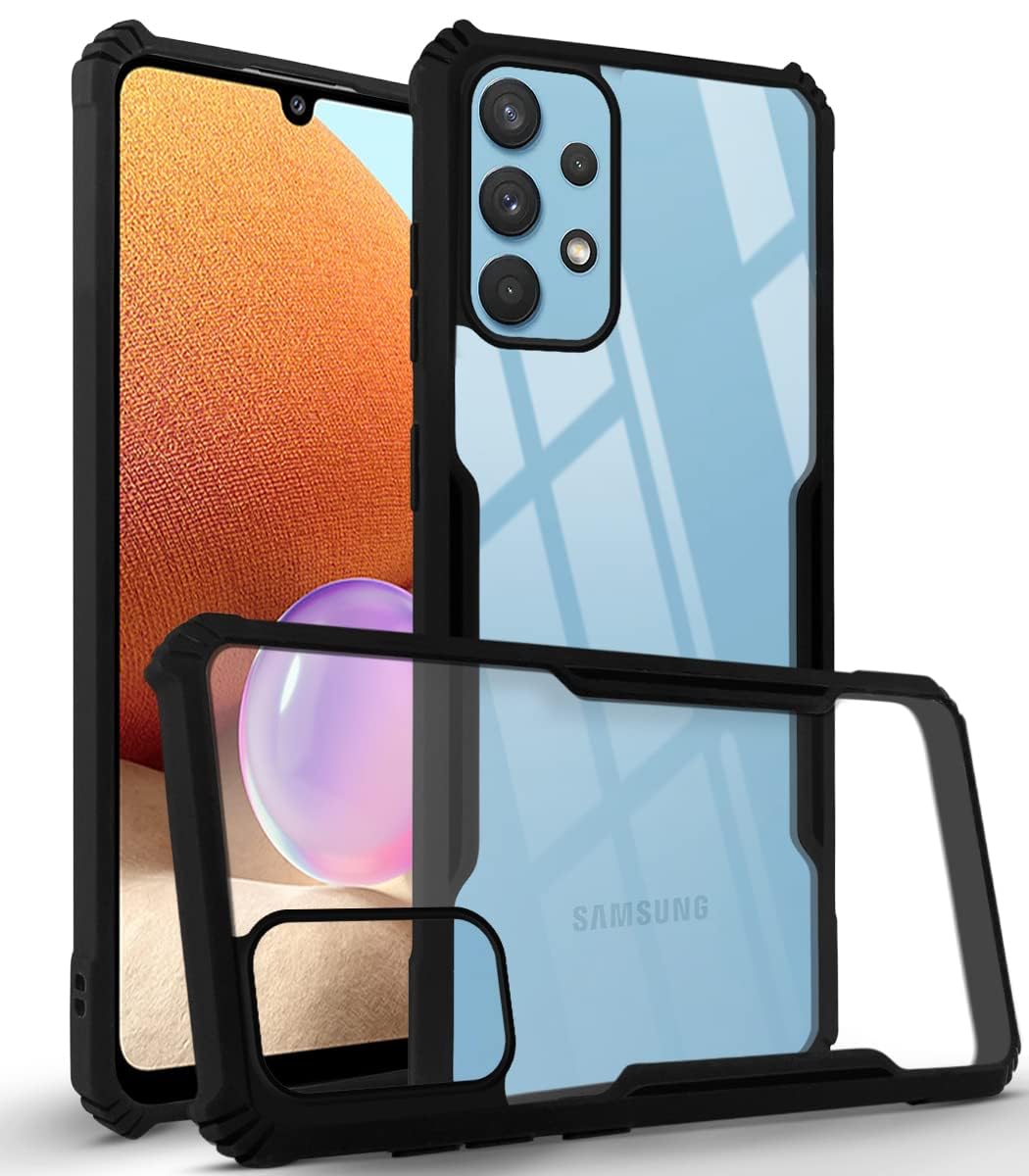 Samsung A32 4G Back Cover (Black Bumper)