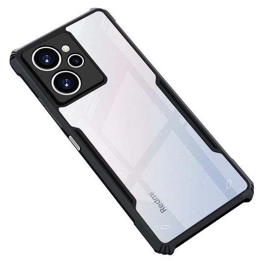 Redmi 12(4G) Back Cover (Black Bumper)