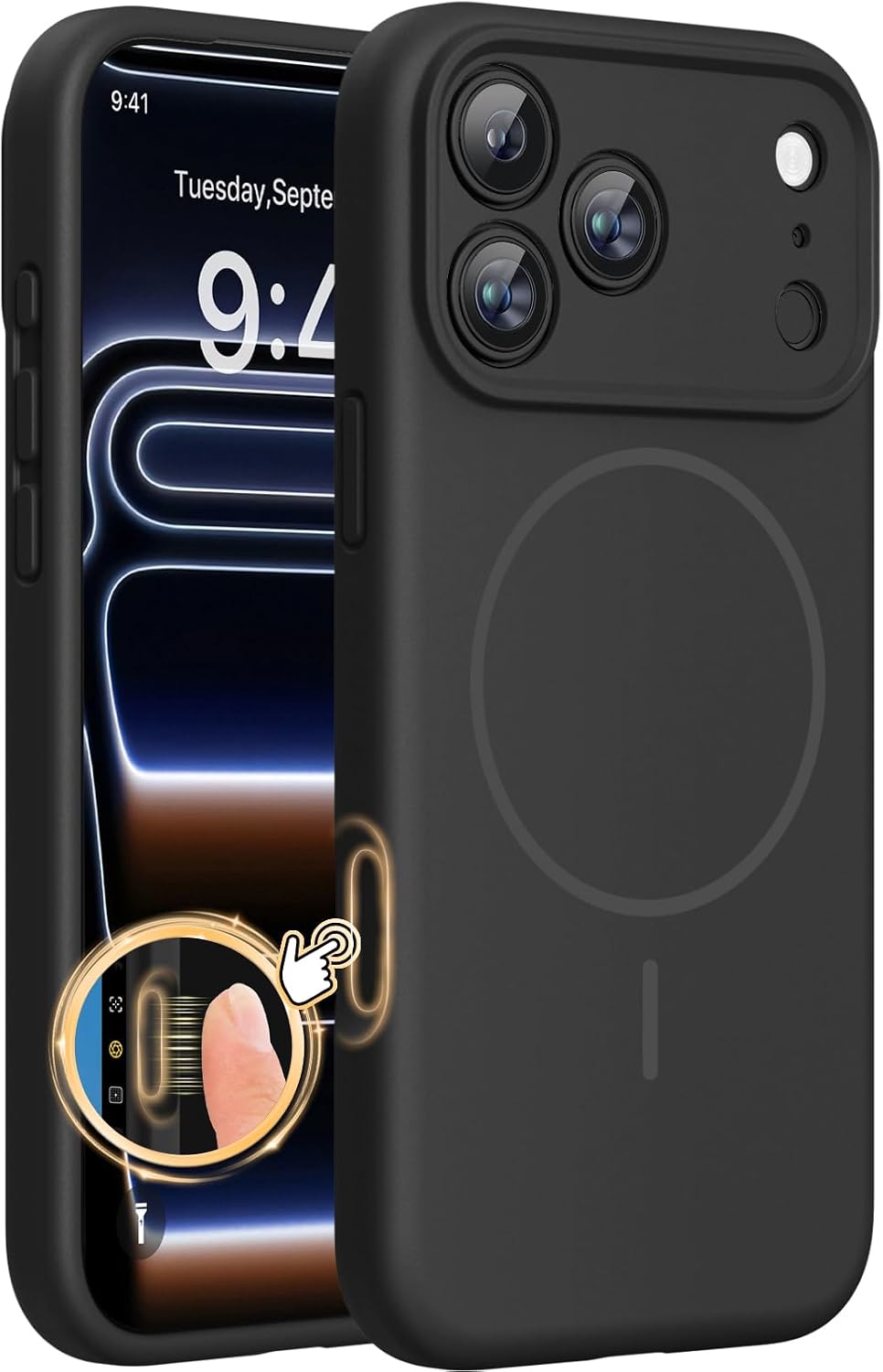 Miracase Silicone & Magnetic for iPhone 17 Pro Max Case