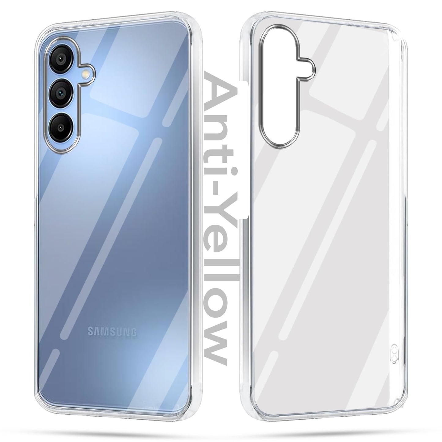 Samsung A15 5G (Lifetime Anti-Yellow Clear Back Cover)
