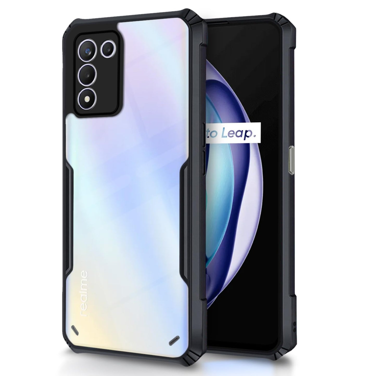 Realme 9 SE Back Cover (Black Bumper)