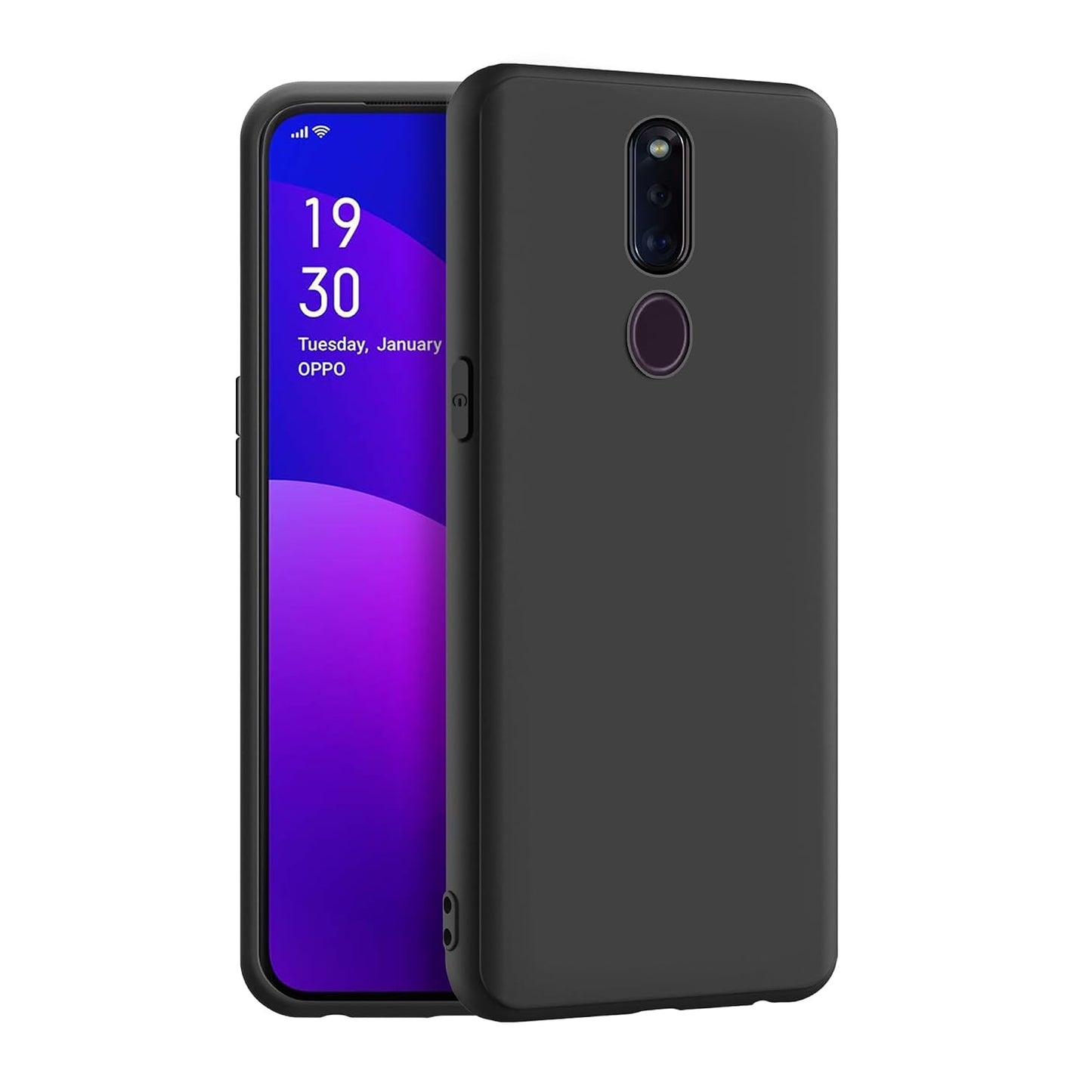 Oppo F11 Pro ( Black Silicone Cover)