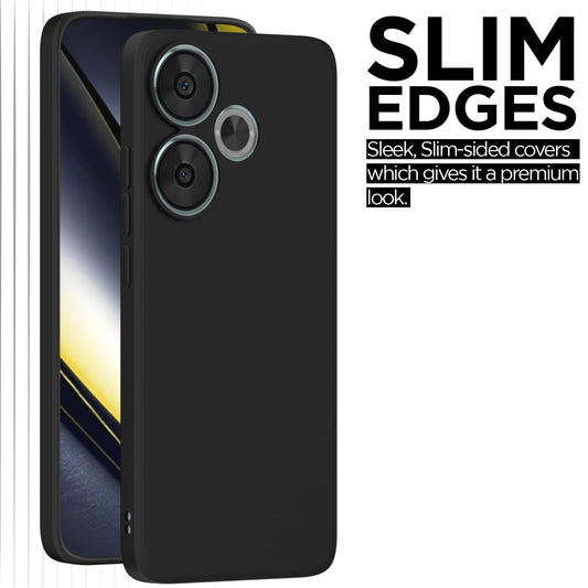 Poco F6 5G (Black Silicone Cover)