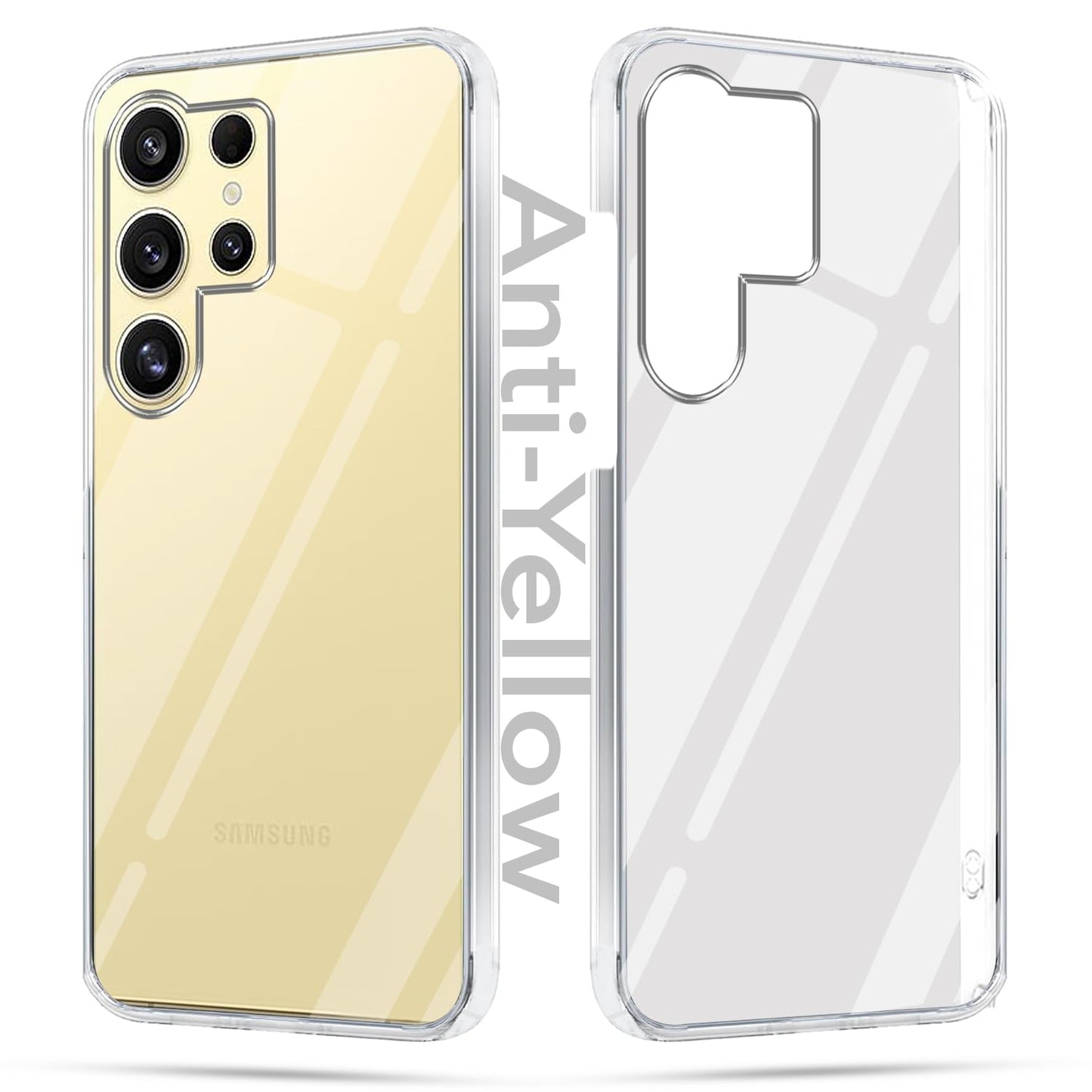 Samsung S24 Ultra ( Lifetime Anti-Yellow Clear Back Cover)