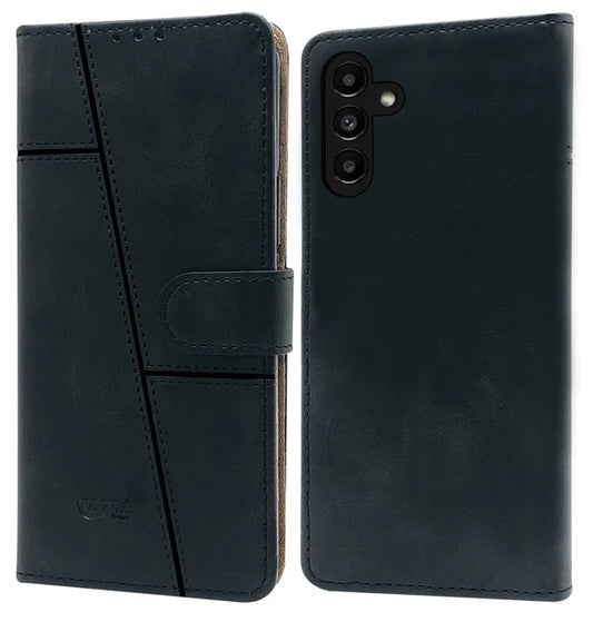 Samsung A13 4G Flip Case Cover ( Black )