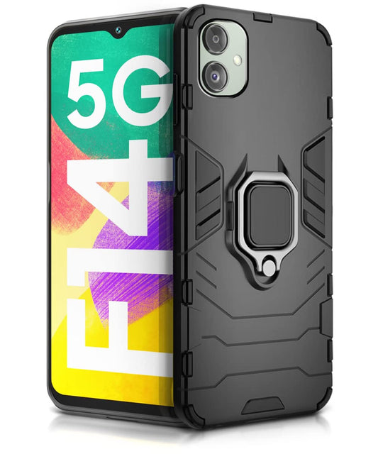 For Samsung F14 5G Back Cover Case Hybrid Armor |Ring Holder Kickstand