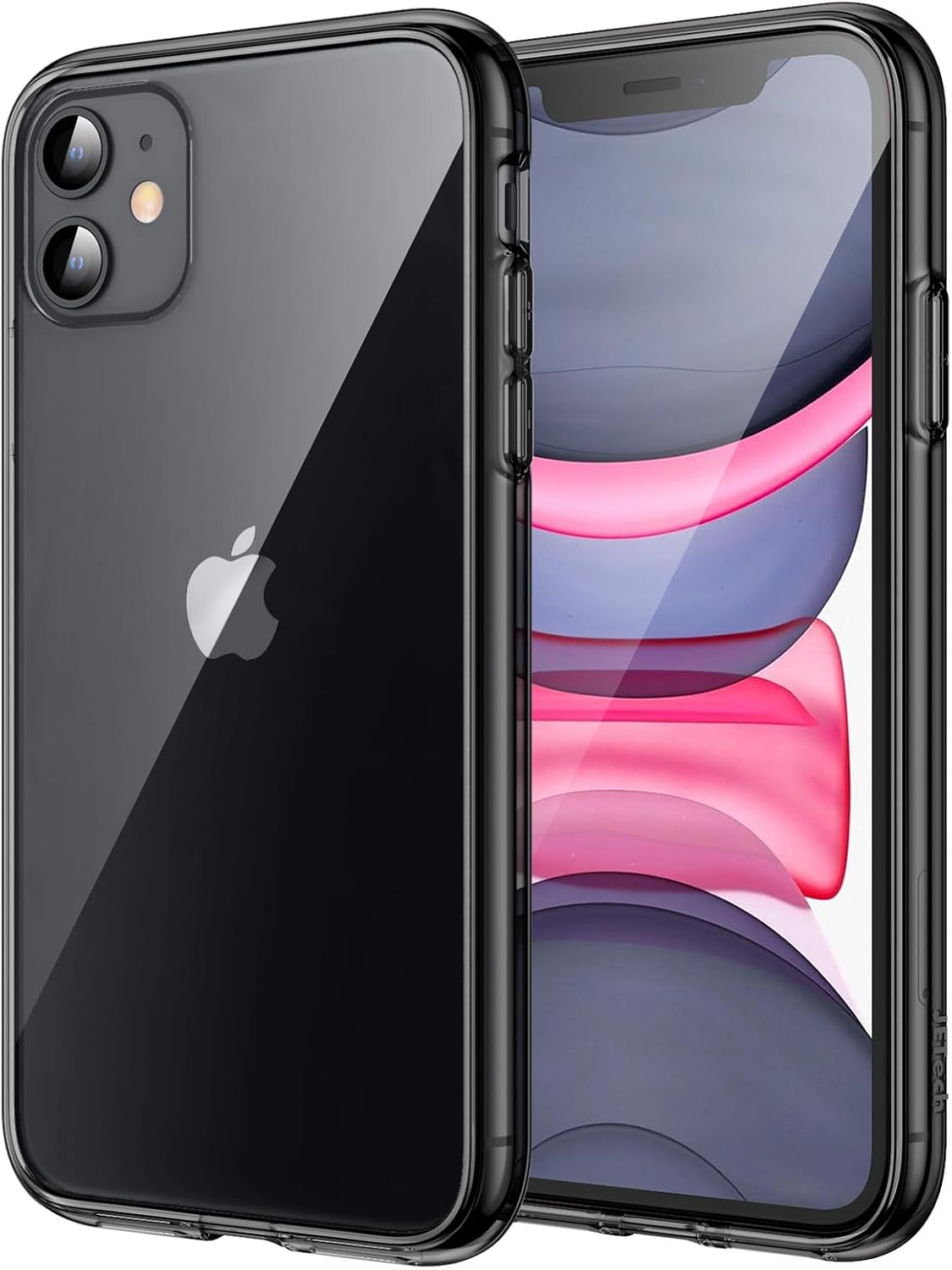 iPhone 11 Hard Clear Back Silicone Edge Four Corner Airbags Phone Cover