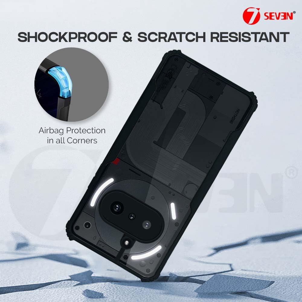 Nothing phone (3a)  Back Cover (Black Bumper)