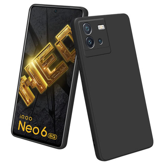 iQOO Neo 6 5G ( Black Silicone Cover)
