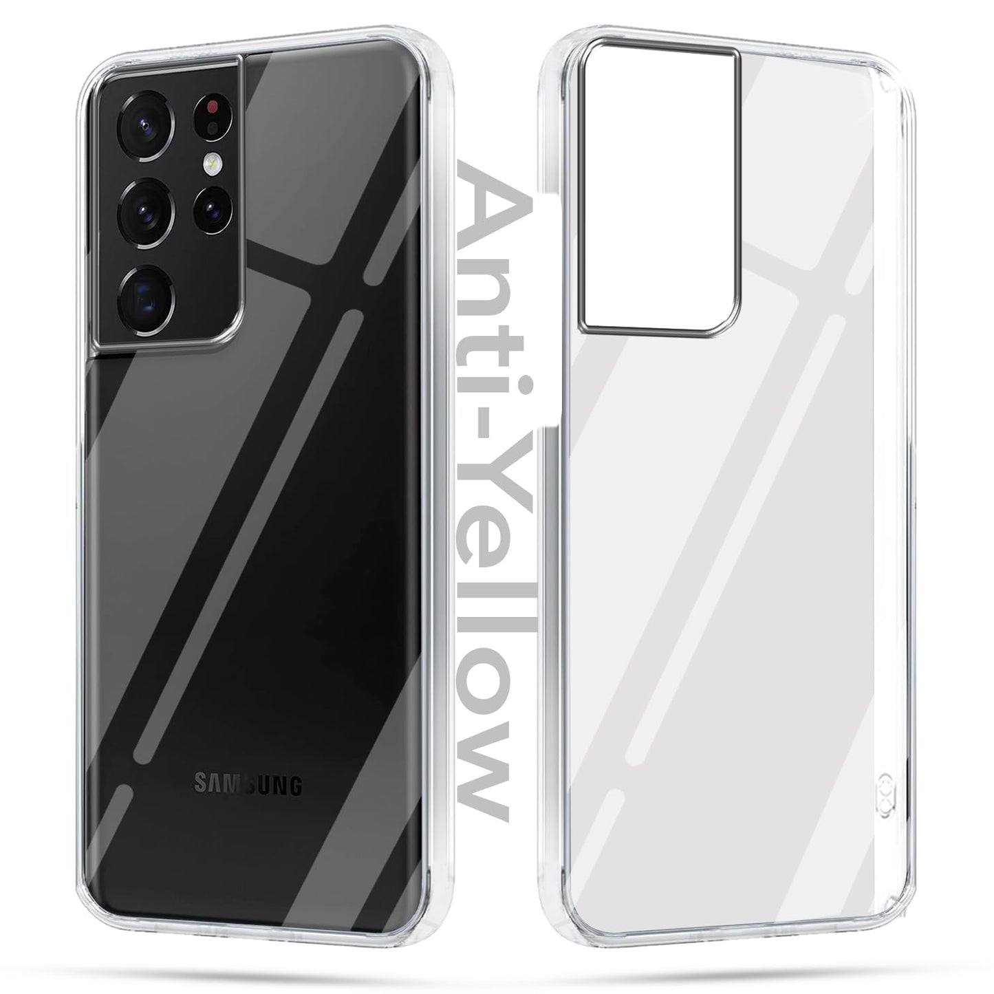 Samsung S21 Ultra (Lifetime Anti-Yellow Clear Back Cover)