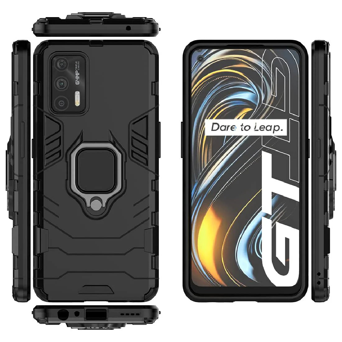 Hybrid Rugged Armor Kickstand Case for Realme GT 5G