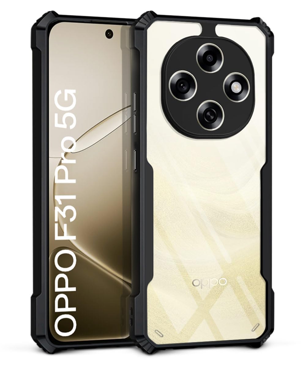 Oppo F31 Pro 5G Back Cover (Black Bumper)