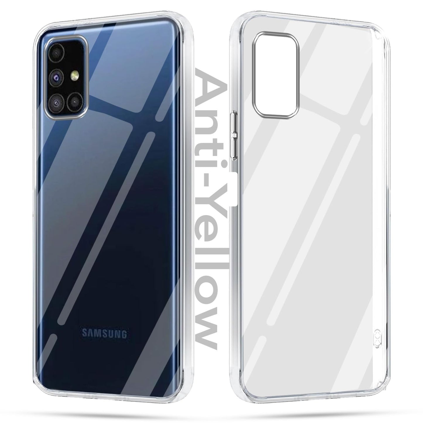 Samsung M51 (Lifetime Anti-Yellow Clear Back Cover)