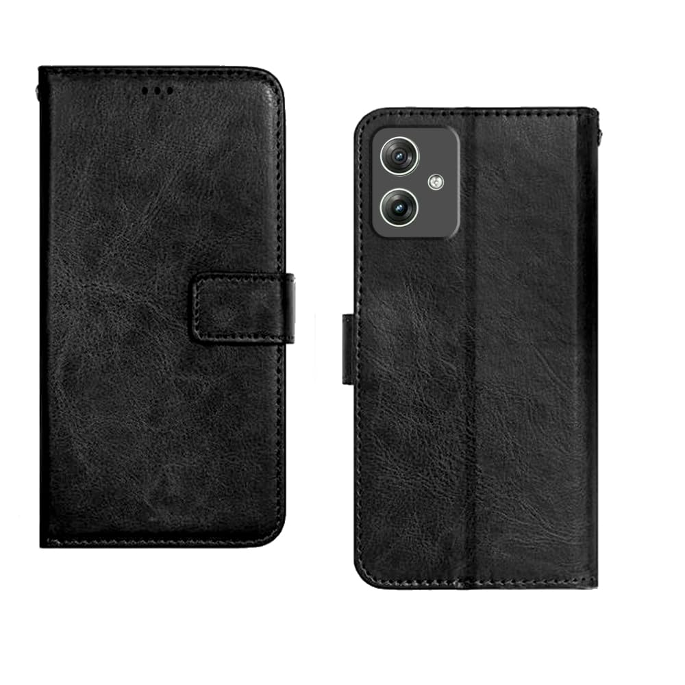 Leather Wallet Cover for Motorola G64 5G