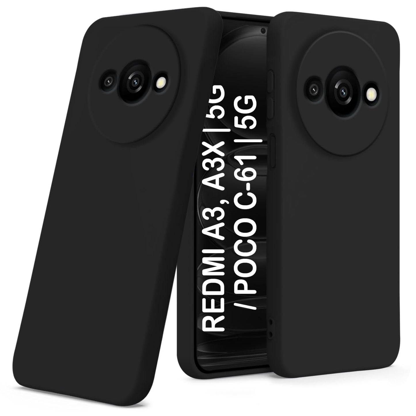 Poco C61 (Black Silicone Cover)