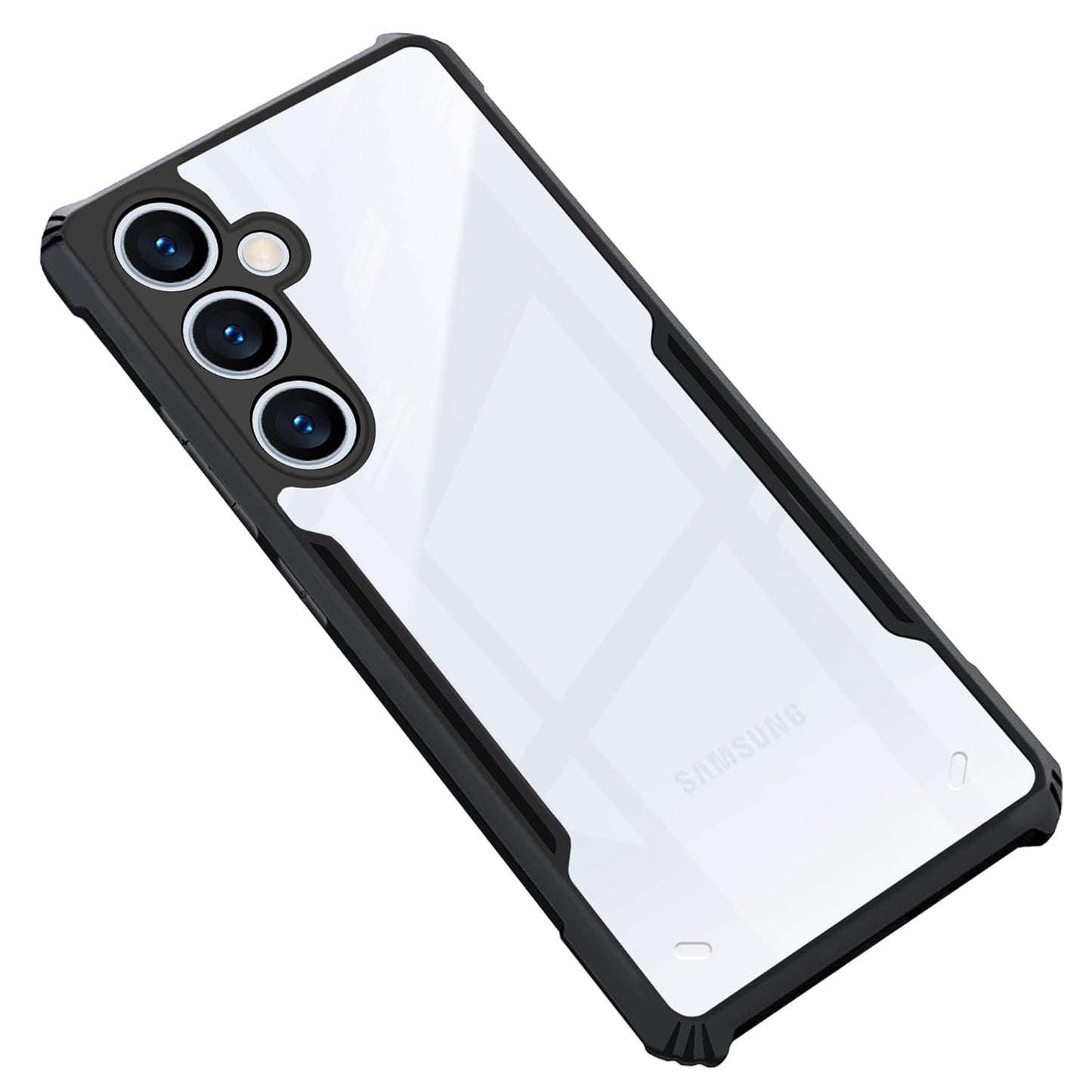 Samsung A55 Back Cover (Black Bumper)