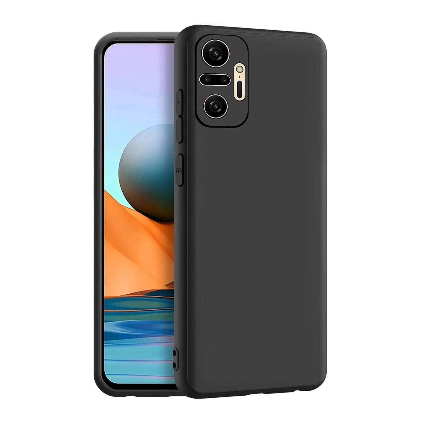 Redmi Note 10 Pro/ 10 Pro Max ( Black Silicone Cover)