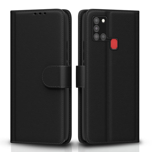 Samsung A21s Flip Case Cover ( Black )