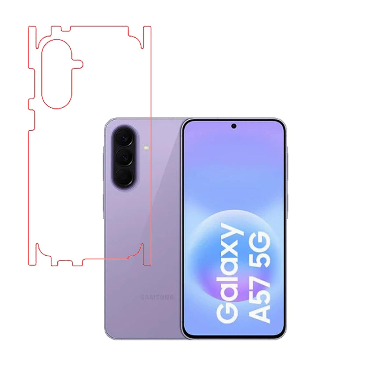 Samsung A57 5G Back Screen Guard For Matte Finish, Smooth Touch, Unbreakable Membrane