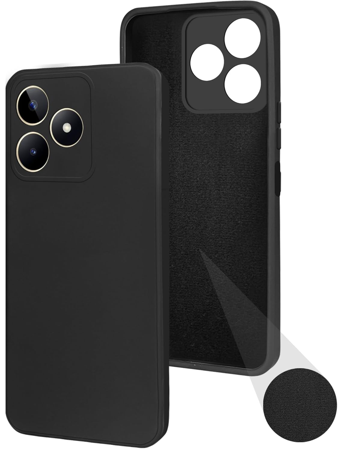 Realme C53 ( Black Silicone Cover)