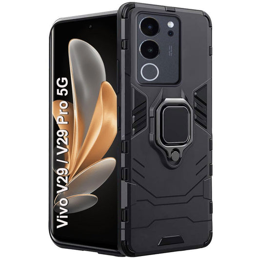 For Vivo V29 Pro 5G Back Cover Case Hybrid Armor |Ring Holder Kickstand