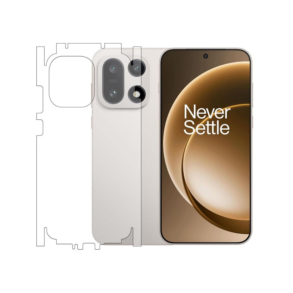 Oneplus 15 Back Screen Guard For Matte Finish, Smooth Touch, Unbreakable Membrane