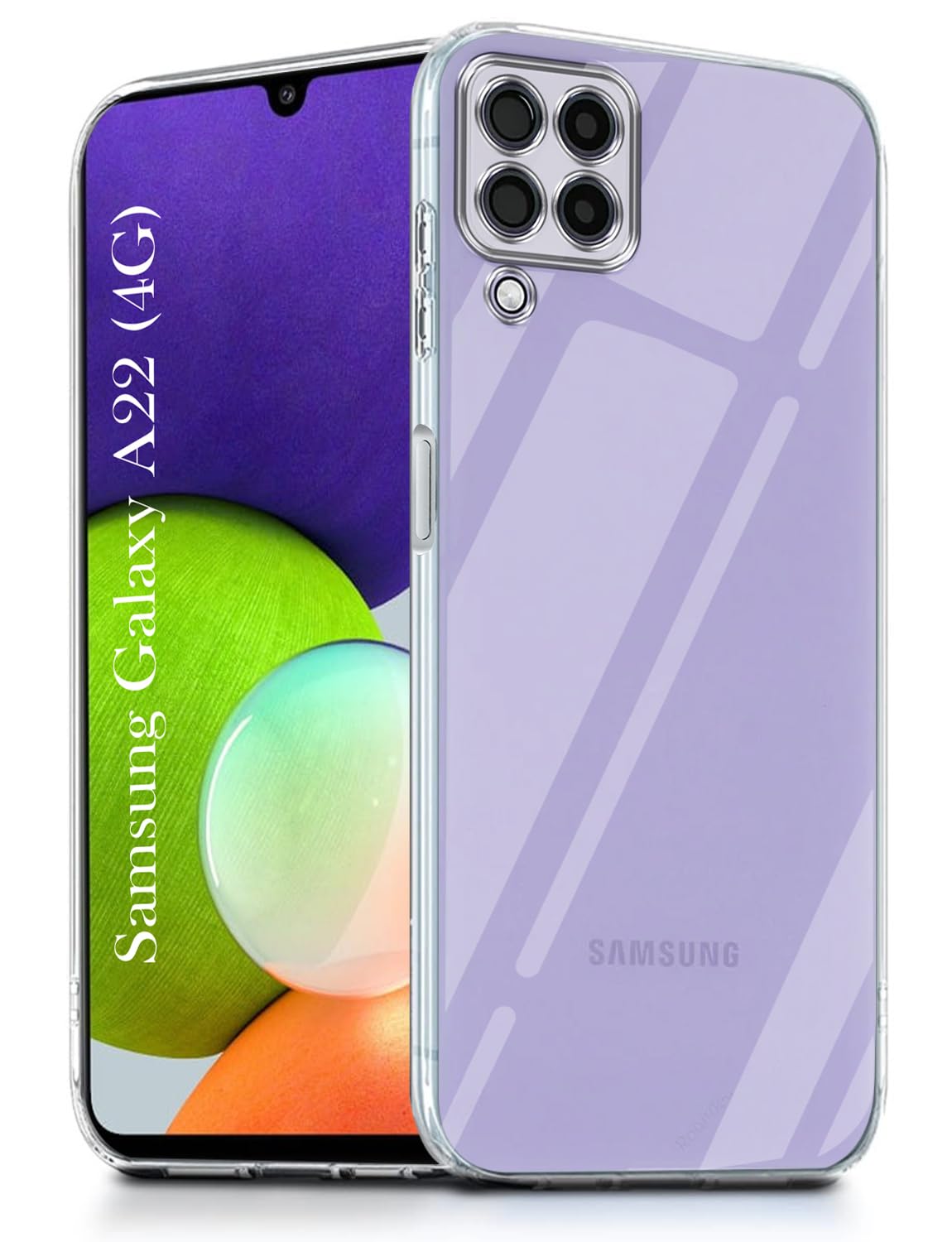 Samsung A22 4G (Lifetime Anti-Yellow Clear Back Cover)