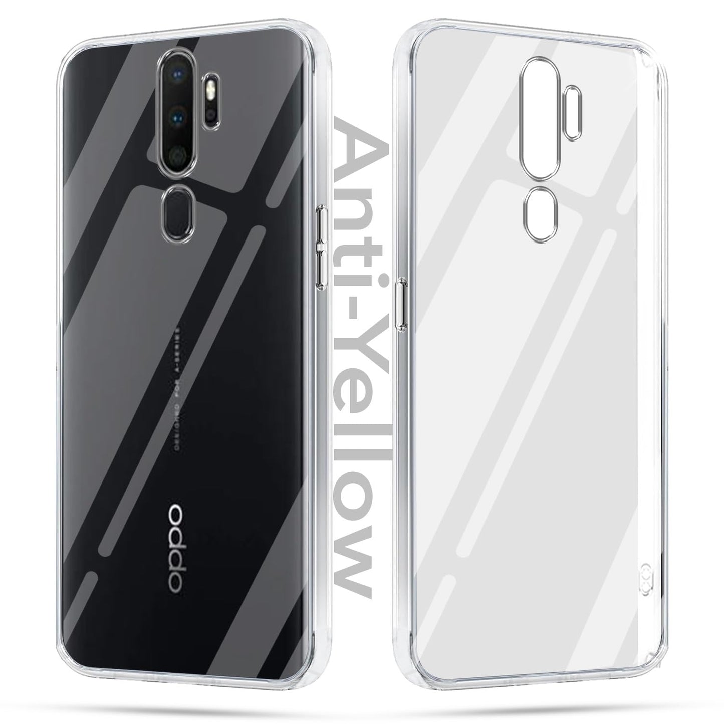 Oppo A5 2020/ A9 2020 (Lifetime Anti-Yellow Clear Back Cover)