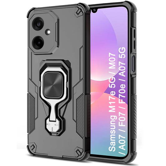 For Samsung A07 Back Cover Case Hybrid Armor |Ring Holder Kickstand
