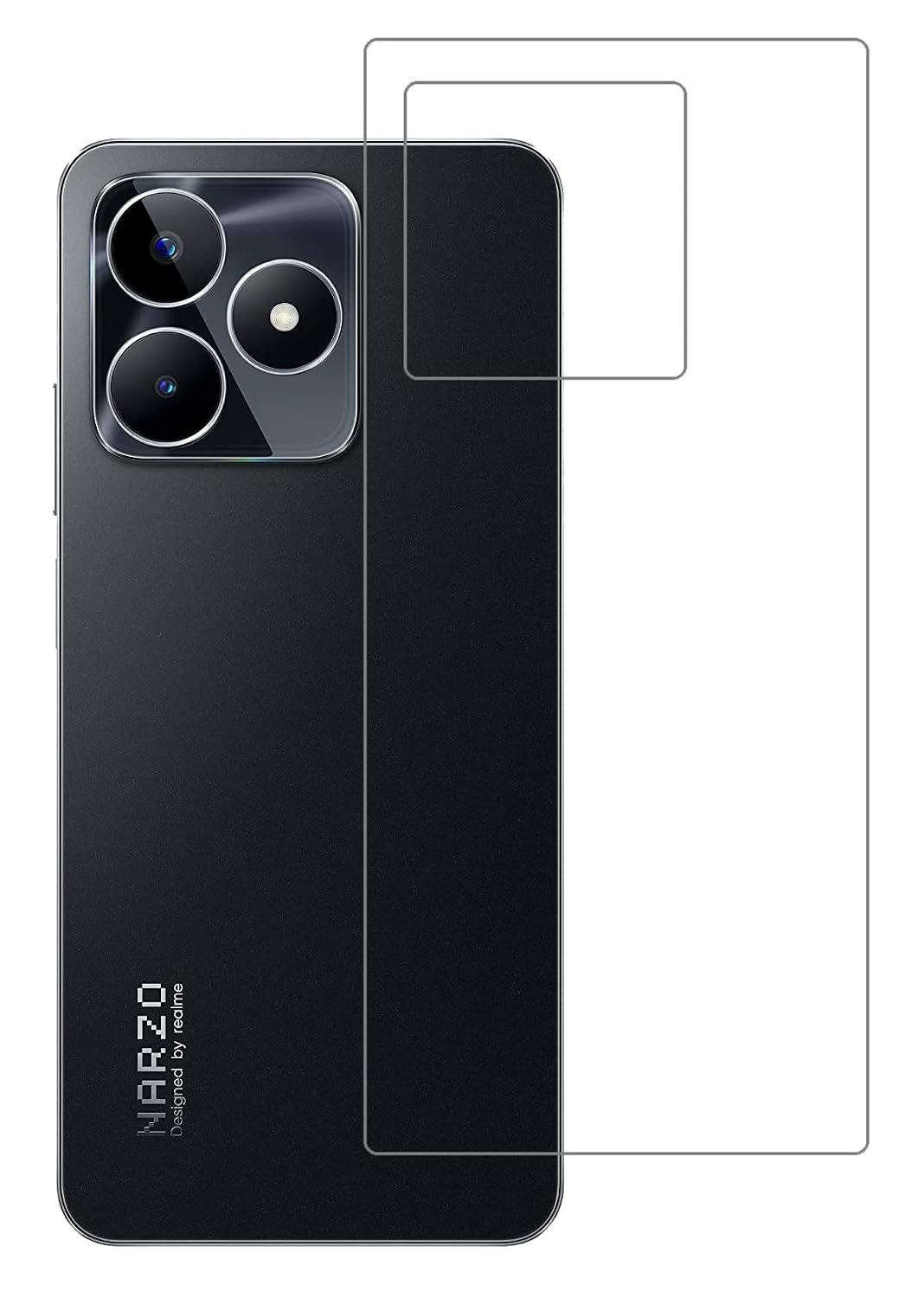 Realme Narzo N53 Back Screen Guard For Matte Finish, Smooth Touch, Unbreakable Membrane