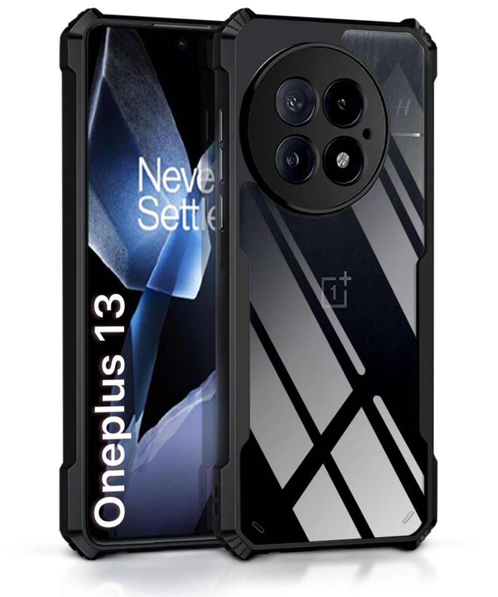 Oneplus 13 (5G) Back Cover (Black Bumper)