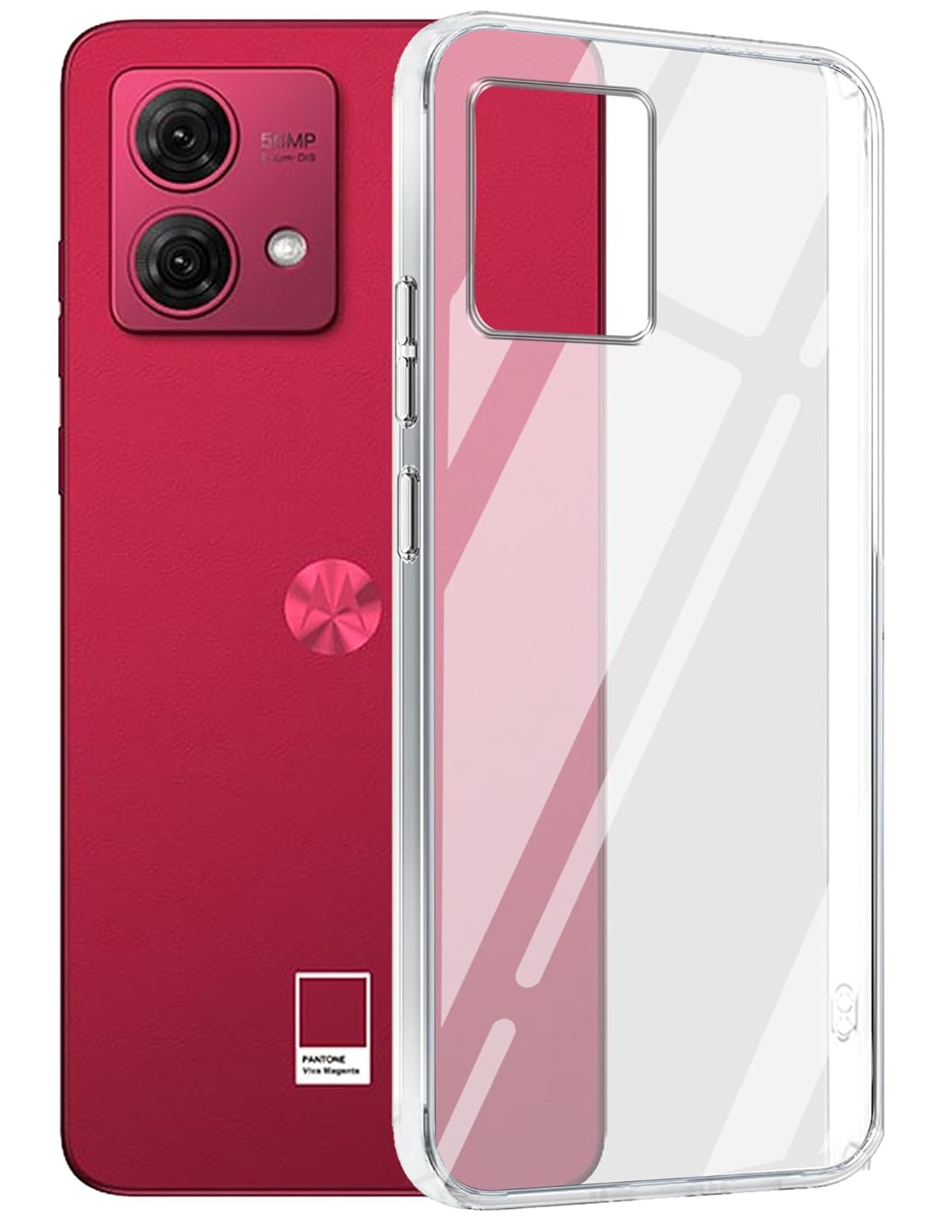 Moto Edge 84 ( Lifetime Anti-Yellow Clear Back Cover)