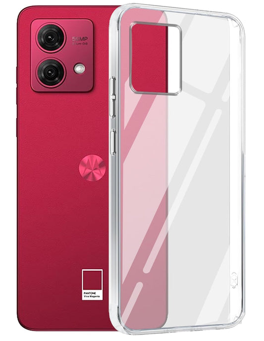 Moto Edge 84 ( Lifetime Anti-Yellow Clear Back Cover)