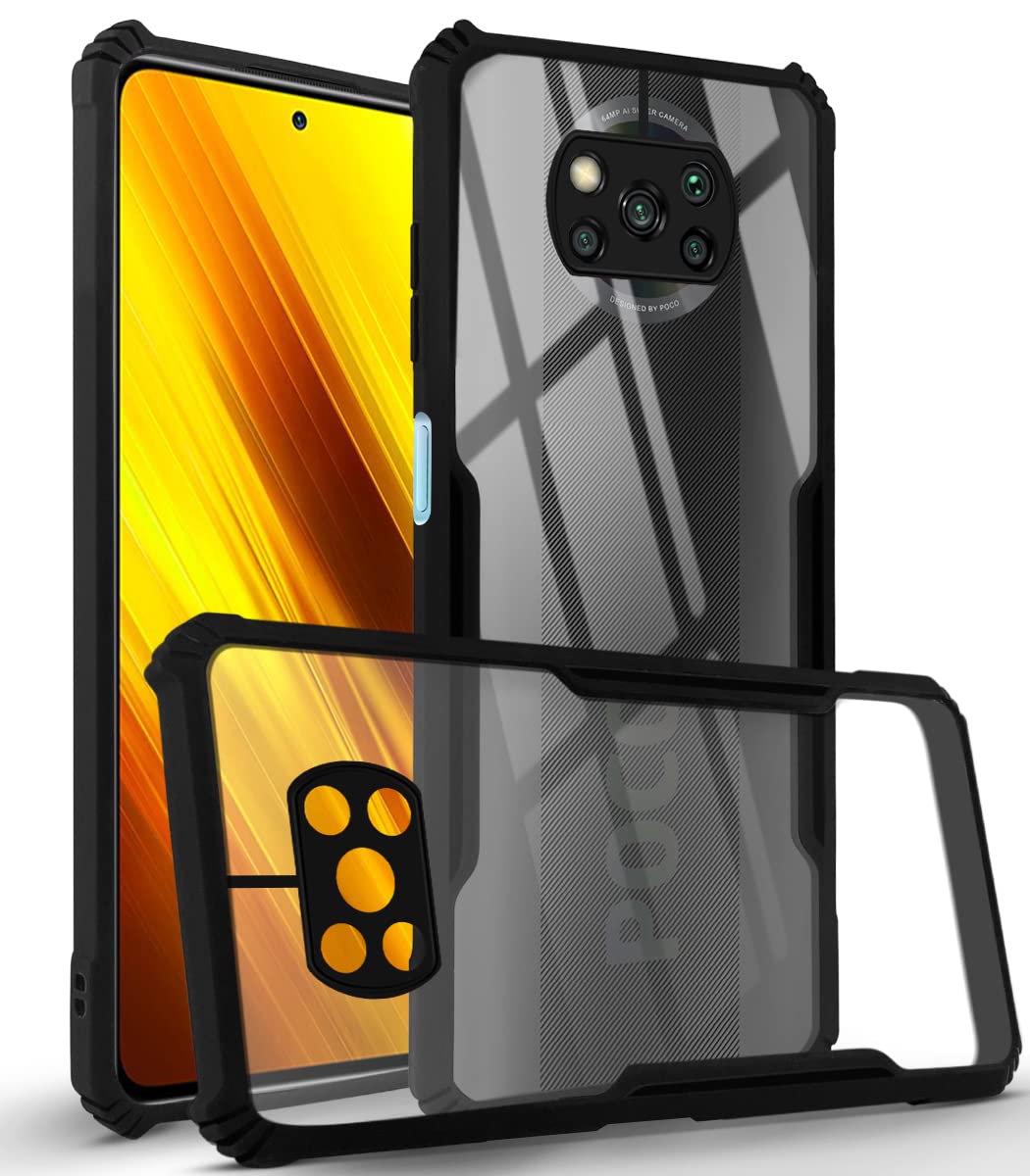 Poco X3 Pro Back Cover (Black Bumper)