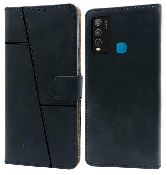 Vivo Y30/Y50 Flip Case Cover ( Black )