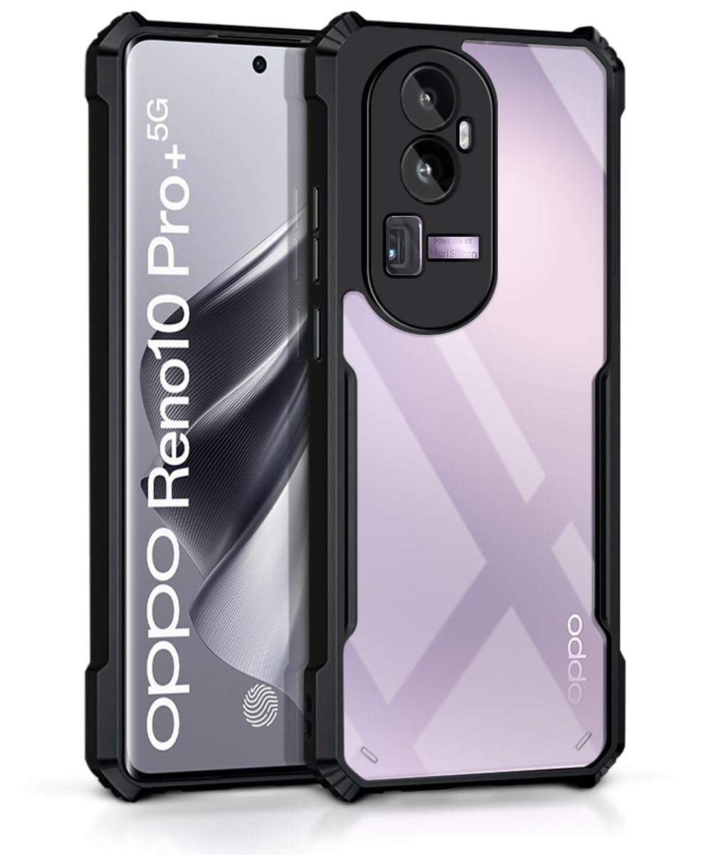 Oppo Reno 10 Pro Plus 5G Back Cover (Black Bumper)
