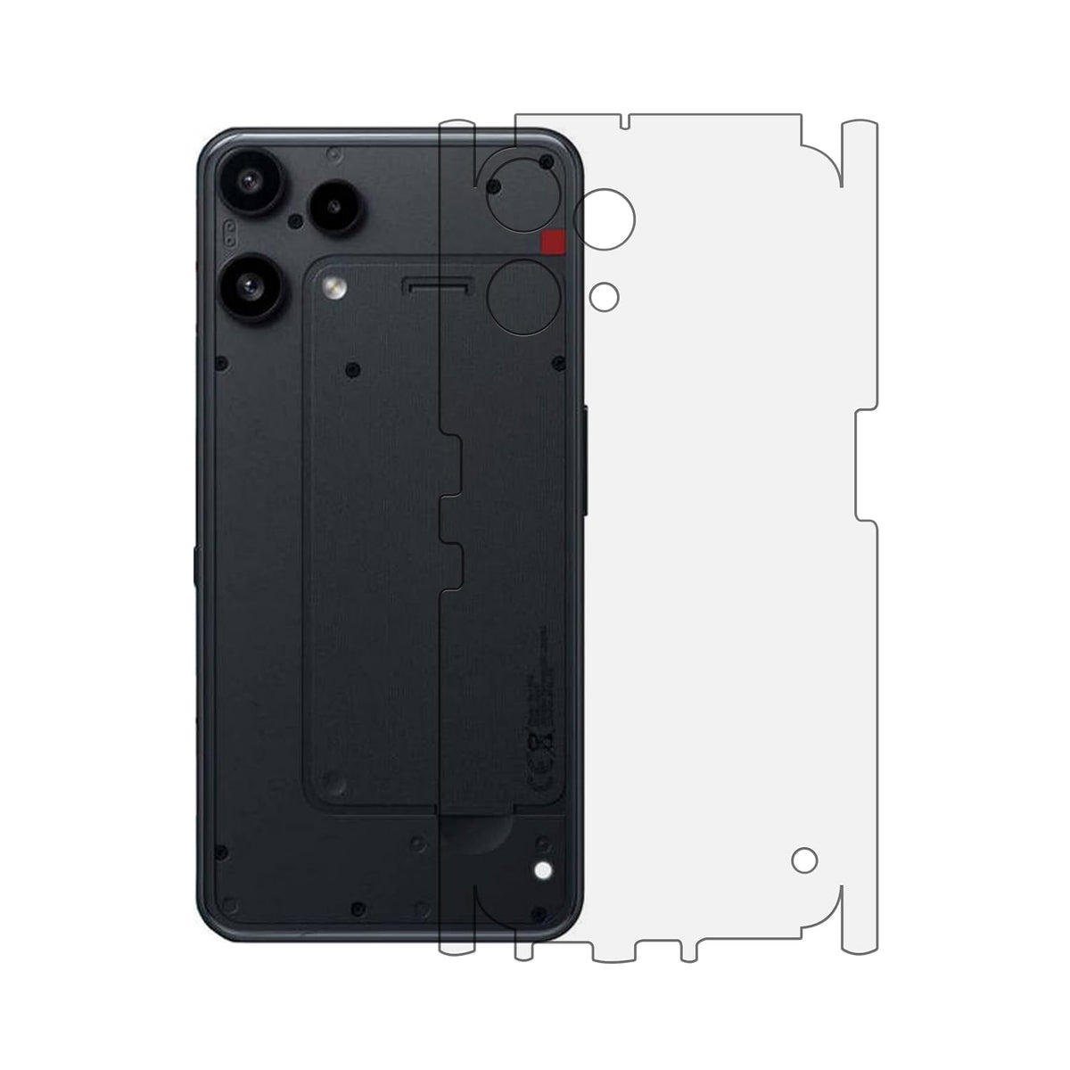 Nothing Phone 3A Lite Back Screen Guard For Matte Finish, Smooth Touch, Unbreakable Membrane